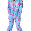 Blue Lollipops Adult Footed Onesie Pajamas