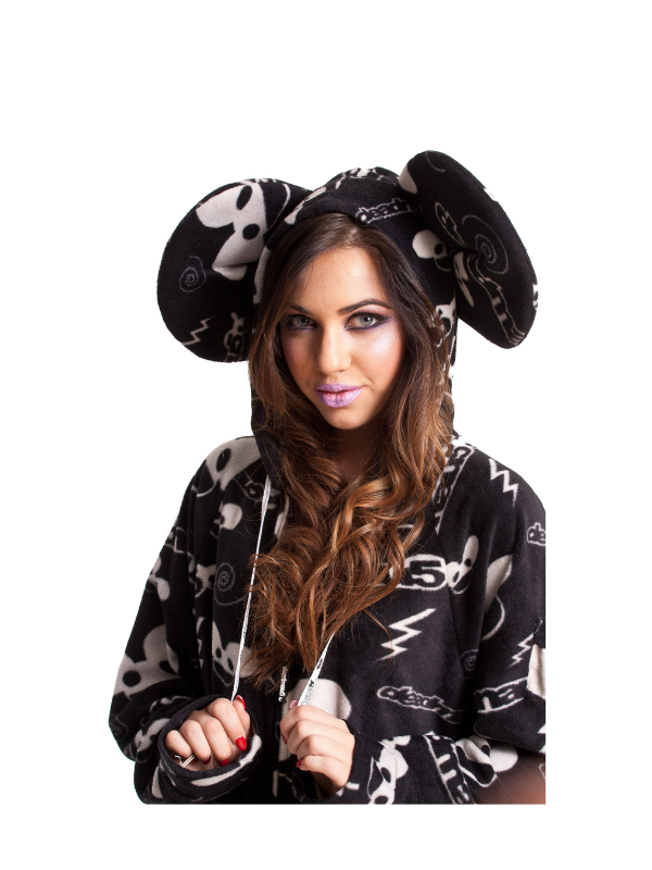 EDM Deadmau5 in Black Adult Footed Onesie Pajamas