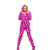 Purple Ducks Adult Footed Onesie Pajamas