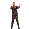 Zombies Adult Footed Onesie Pajamas