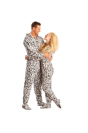 Dalmatians Adult Footed Onesie Pajamas