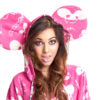 Pink Deadmau5 Adult Footed Onesie Pajamas