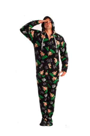 Money Hooded Adult Pajamas