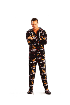 WWE The Rock Adult Footed Pajamas