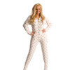 Gold Stars Hooded Footed Pajamas