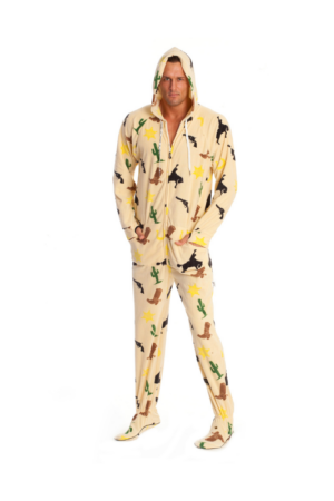 Western Themed Footed Pajamas