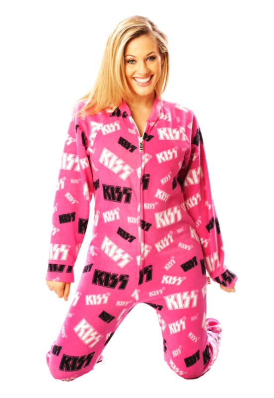 Pink Kiss Footed Pajamas